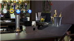 Zimbabwe black granite bar top in hotel bar Gallery Thumbnail