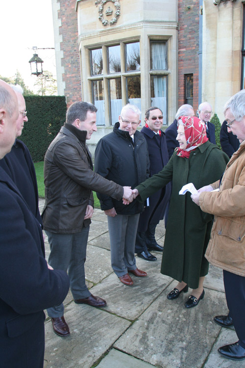 Allan Anderson MD of WPL, ALM, SCM. All limited companies. Shaking hands with the Queen. Gallery Image
