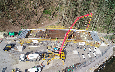 Pooley Bridge, England. 
Betts Construction use EFCO products for construction of Bridge. Gallery Image