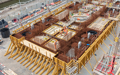 Hinkley C, Nuclear Station, United Kingdom.
Klinbridge Construction partner with EFCO UK to provide over 2,200m²/300 tonnes of PLATE GIRDER, REDI-RADIUS and SUPER STUD forms for the project. Gallery Image