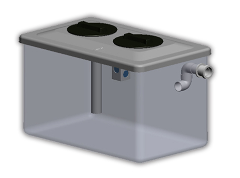 Grease Trap, PPD Ltd Commercial Kitchen Grease Trap, model NS2KGB for installation inside kitchens Gallery Image