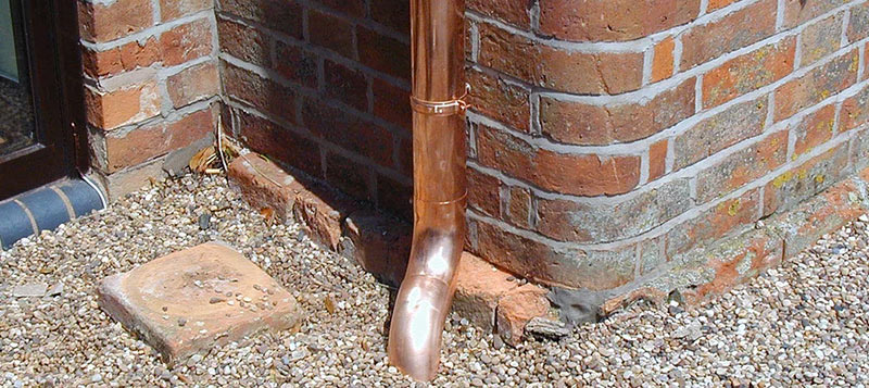 Copper Downpipe and Bends. Gallery Image