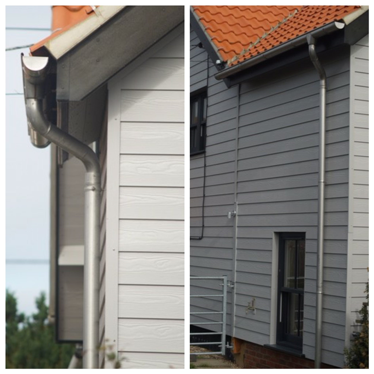 Stainless Steel Guttering. Gallery Image