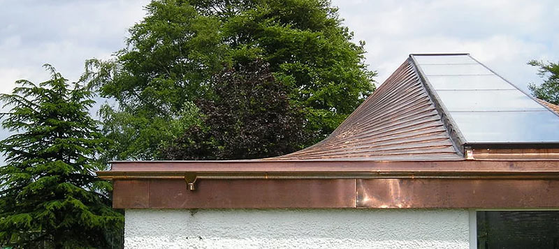 Half Round Guttering and Copper Flashings. Gallery Image