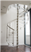 Bespoke Spiral Stair with 30mm acrylic treads, curved balustrade panels and stainless handrail Gallery Thumbnail