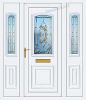 Roosevelt Hamely Gold UPVC door with Side Panels