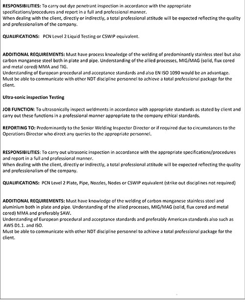 Tech Inspections Ltd & Welding Services Image